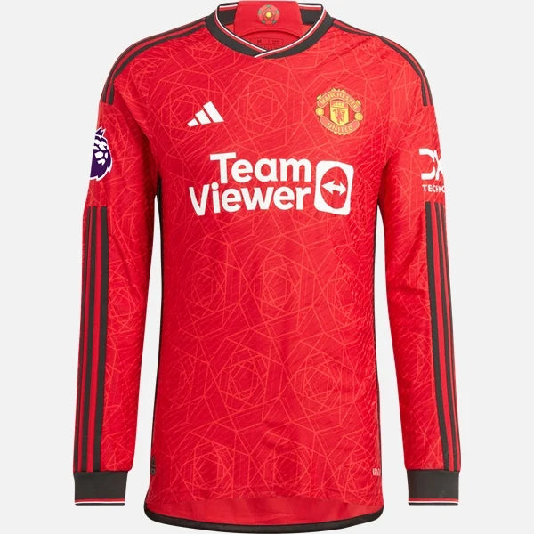 Adidas Man's Aaron Wan-Bissaka Manchester United 23/24 Authentic Long Sleeve Home Jersey