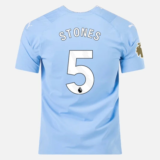 Puma Man's John Stones Manchester City 23/24 Authentic Home Jersey
