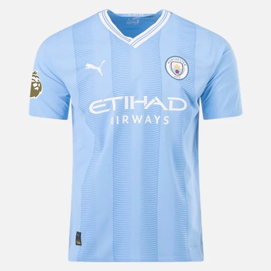 Puma Man's Riyad Maharez Manchester City 23/24 Authentic Home Jersey