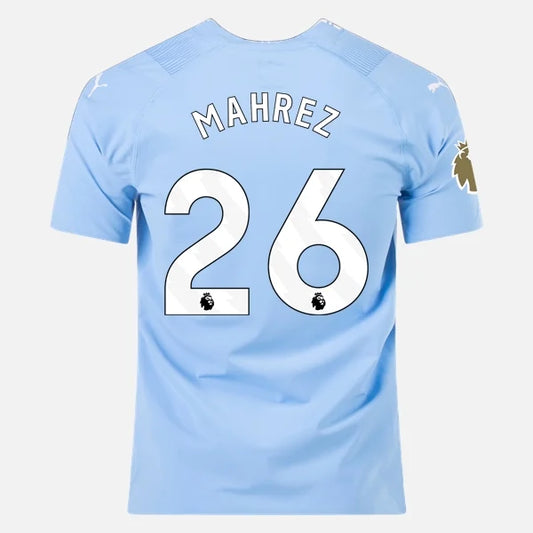 Puma Man's Riyad  Maharez Manchester City 23/24 Authentic Home Jersey