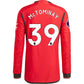 Adidas Man's Scott Mctominay Manchester United 23/24 Authentic Long Sleeve Home Jersey