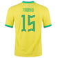 Nike Brazil Authentic Fabinho Match Home Jersey 22/23 (Dynamic Yellow/Paramount Blue)