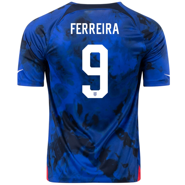 Nike United States Jesus Ferreira Away Jersey 22/23 (Bright Blue/White)