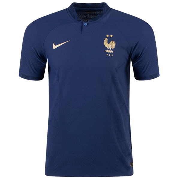 Nike France Authentic Match Home Jersey 22/23 (Midnight Navy/Metallic Gold)