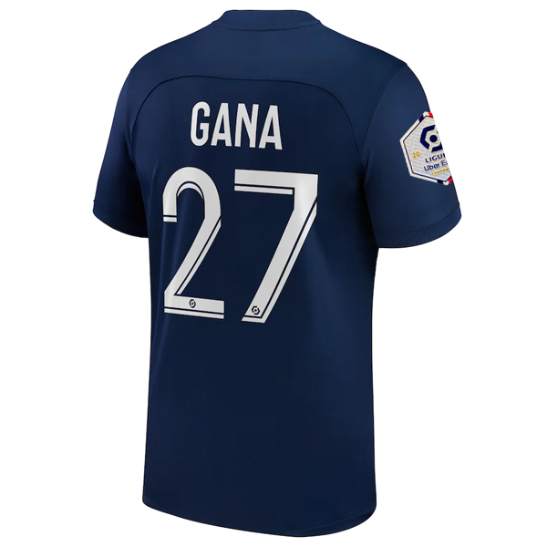 Nike Paris Saint-Germain Gana Home Jersey w/ Ligue 1 Champion Patch 22/23 (Midnight Navy/White)