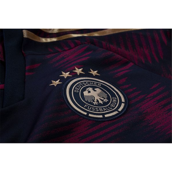 adidas Germany Leon Goretzka Away Long Sleeve Jersey 22/23 (Black/Burgundy)