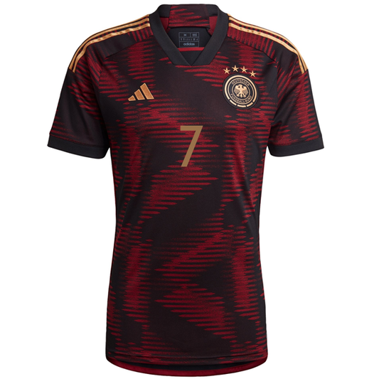 adidas Germany Kai Havertz Away Jersey 22/23 (Black/Burgundy)