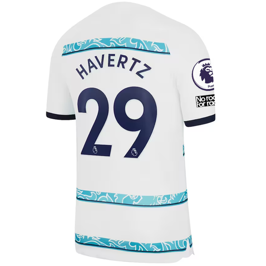 Nike Chelsea Kai Havertz Away Jersey w/ EPL + Club World Cup Patches 22/23 (White/College Navy)