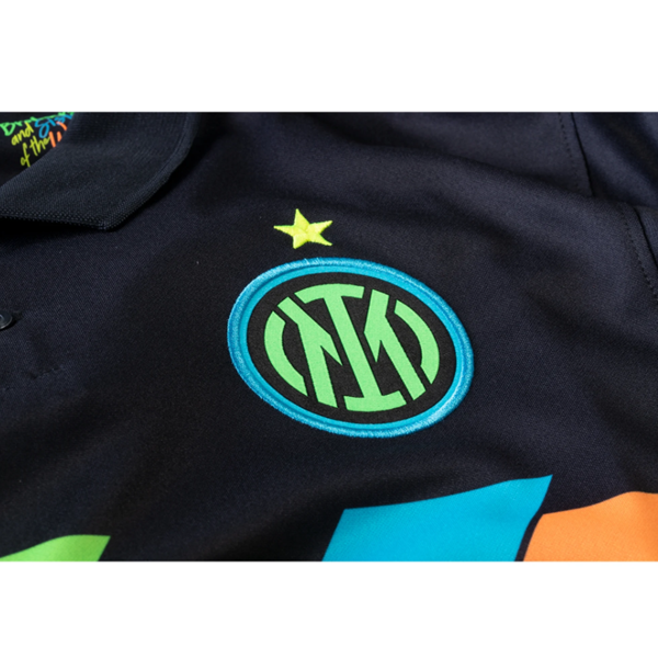 Nike Inter Milan Third Jersey w/ Champions League Patches 21/22 (Black/Total Orange)