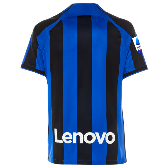 Nike Inter Milan Home Jersey w/ Serie A + Copa Italia Patches 22/23 (Lyon Blue/Black)