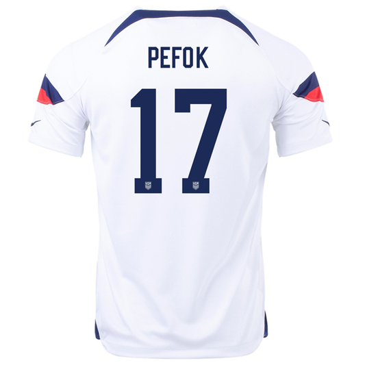 Nike United States Jordan Pefok Home Jersey 22/23 (White/Loyal Blue)