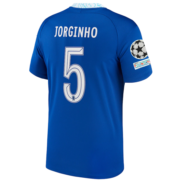 Nike Chelsea Jorginho Home Jersey w/ Champions League + Club World Cup Patches 22/23 (Rush Blue)