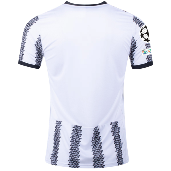 adidas Juventus Home Jersey w/ Champions League Patches 22/23 (White/Black)