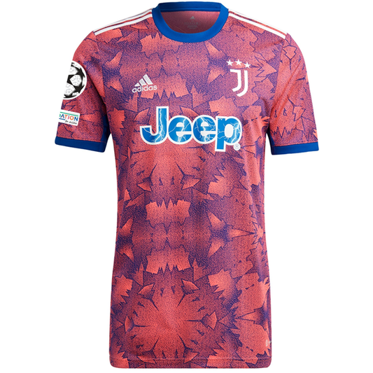 adidas Juventus Weston Mckennie Third Jersey w/ Champions League Patches 22/23 (Collegiate Royal/White)