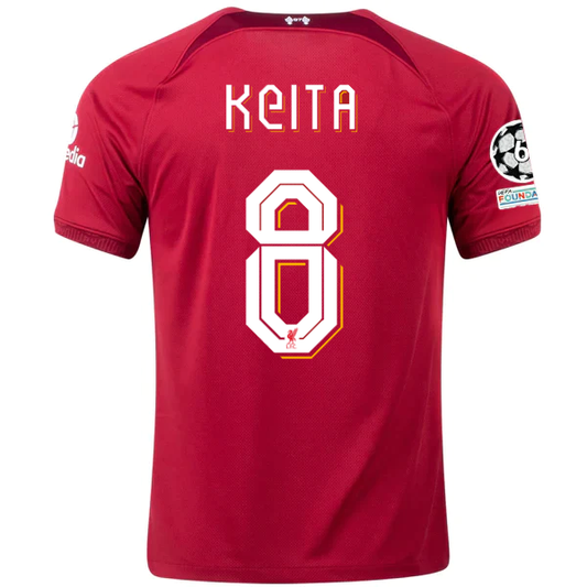 Nike Liverpool Naby Kieta Home Jersey w/ Champions League Patches 22/23 (Tough Red/Team Red)