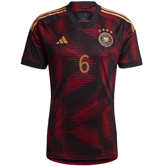 adidas Germany Joshua Kimmich Away Jersey 22/23 (Black/Burgundy)