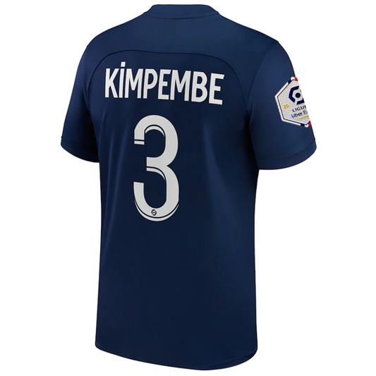 Nike Paris Saint-Germain Kimpembe Home Jersey w/ Ligue 1 Champion Patch 22/23 (Midnight Navy/White)