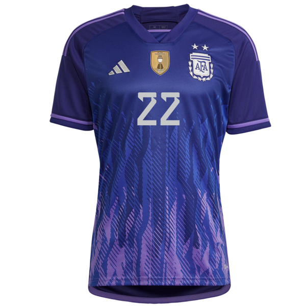 adidas Argentina Lautaro Martinez Away Jersey 22/23 (Legacy Indigo/Purple Rush)