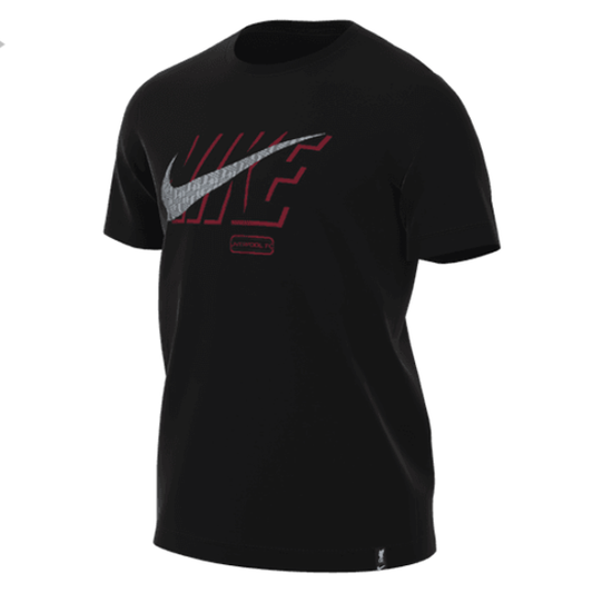 Nike Liverpool Swoosh T-Shirt (Black/Red)