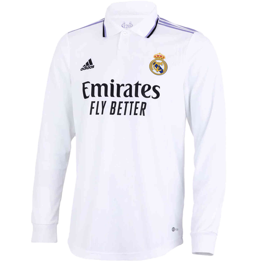 adidas Real Madrid Authentic Long Sleeve Home Jersey 22/23 (White)