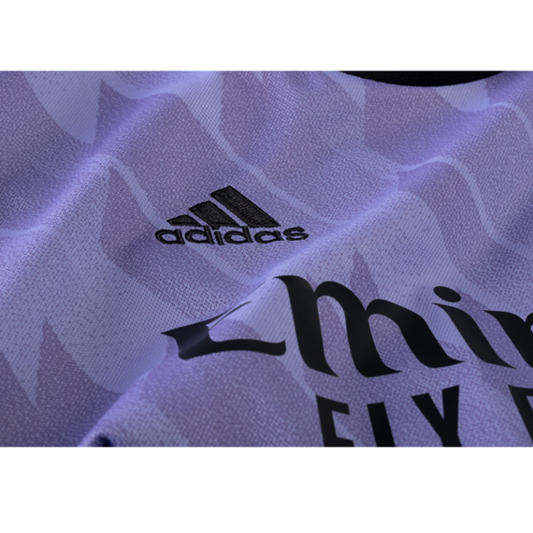 adidas Real Madrid David Alaba Away Jersey w/ Champions League Patches 22/23 (Purple/Black)