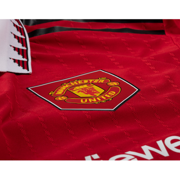 adidas Manchester United Tyrell Malacia Authentic Home Jersey w/ Europa League Patches 22/23 (Real Red)