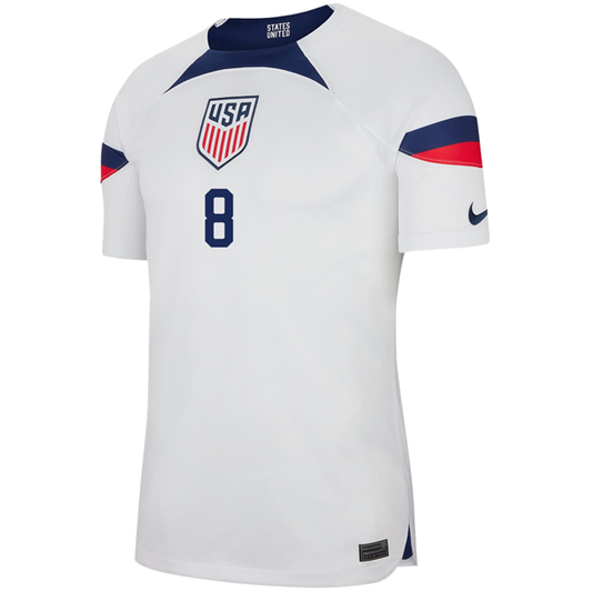 Nike United States Authentic Match Cristian Roldan Home Jersey 22/23 (White/Loyal Blue)