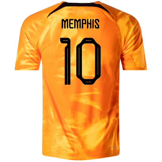 Nike Netherlands Memphis Depay Match Authentic Home Jersey 22/23 (Laser Orange/Black)