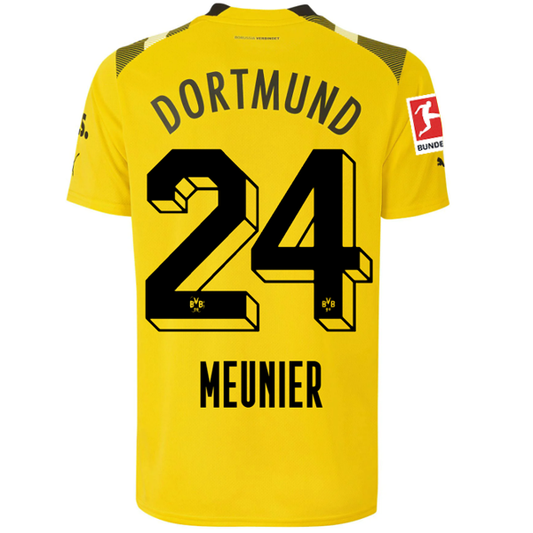 Puma Borussia Dortmund Meunier Cup Jersey w/ Bundesliga Patch 22/23 (Cyber Yellow/Black)