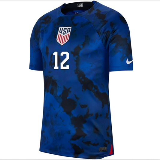 Nike United States Miles Robinson Authentic Match Away Jersey 22/23 (Bright Blue/White)