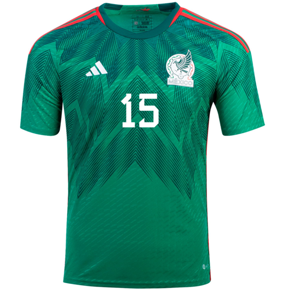 adidas Mexico Authentic Hector Moreno Home Jersey 22/23 (Vivid Green)