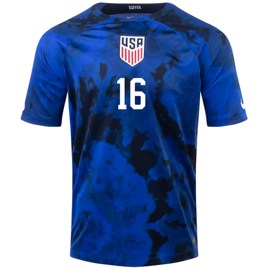 Nike United States Jordan Morris Away Jersey 22/23 (Bright Blue/White)