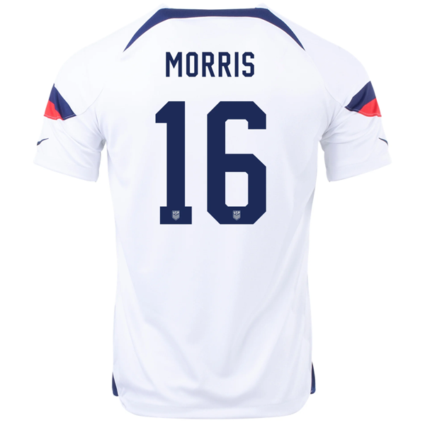 Nike United States Jordan Morris Home Jersey 22/23 (White/Loyal Blue)