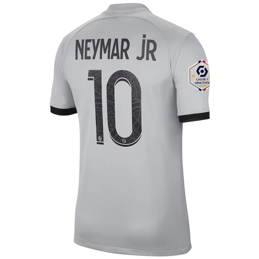 Nike Paris Saint-Germain Neymar Jr. Away Jersey w/ Ligue 1 Champion Patch 22/23 (Light Smoke/Black)