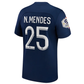 Nike Paris Saint-Germain Nuno Mendes Home Jersey w/ Ligue 1 Champion Patch 22/23 (Midnight Navy/White)