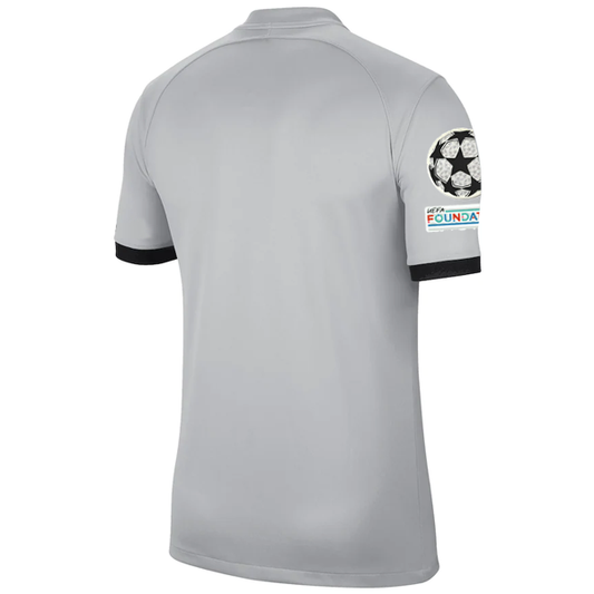 Nike Paris Saint-Germain Away Jersey w/ Champions League Patches 22/23 (Light Smoke/Black)