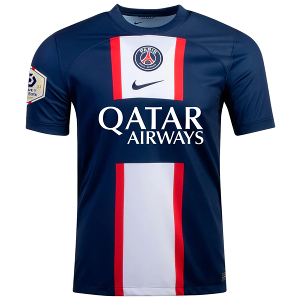 Nike Paris Saint-Germain Ander Herrera Home Jersey w/ Ligue 1 Champion Patch 22/23 (Midnight Navy/White)