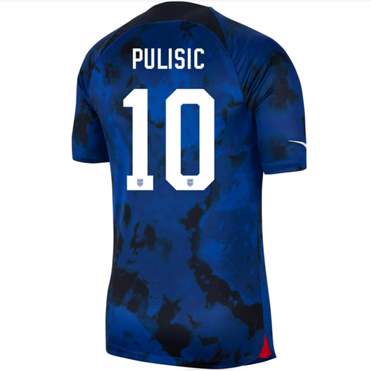 Nike United States Christian Pulisic Authentic Match Away Jersey 22/23 (Bright Blue/White)