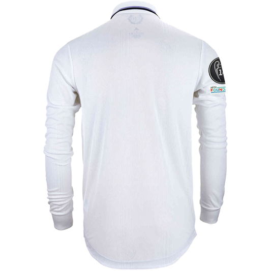 adidas Real Madrid Authentic Long Sleeve Home Jersey w/ Champions League Patches 22/23 (White)