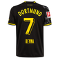 Puma Borussia Dortmund Gio Reyna Away Jersey w/ Bundesliga Patch 22/23 (Puma Black/Asphalt)