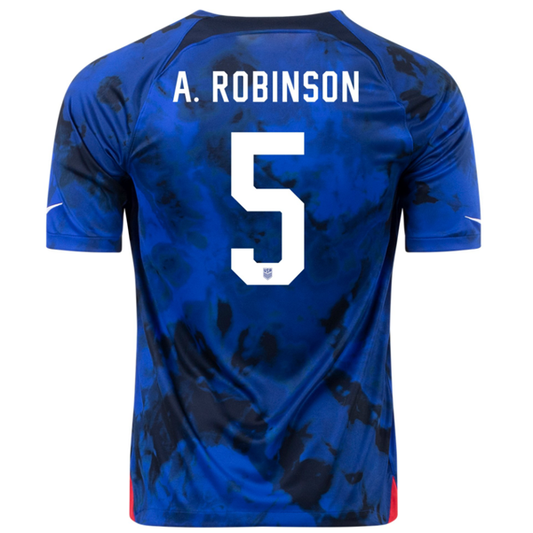 Nike United States Antonee Robinson Away Jersey 22/23 (Bright Blue/White)