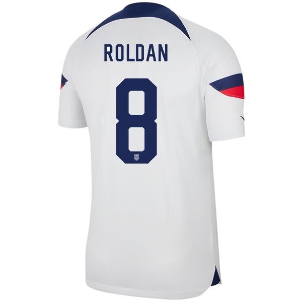 Nike United States Authentic Match Cristian Roldan Home Jersey 22/23 (White/Loyal Blue)