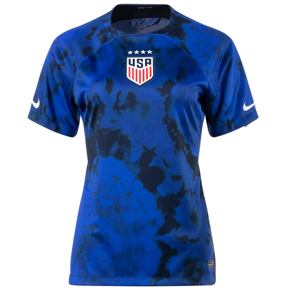 Nike Womens United States Away Jersey 22/23 (Bright Blue/Dark Obsidian)