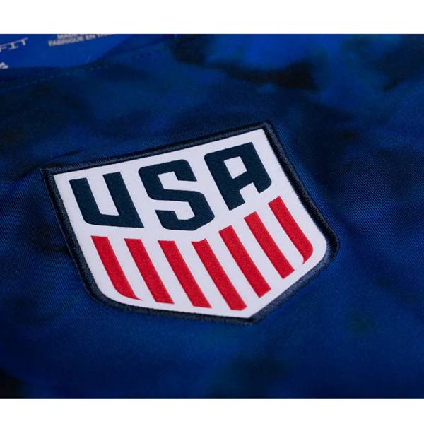 Nike United States Gio Reyna Long Sleeve Away Jersey 22/23 (Bright Blue/White)