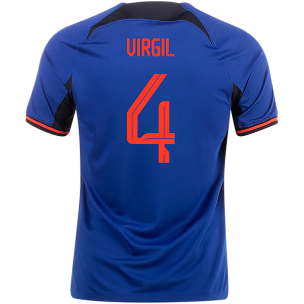 Nike Netherlands Virgil Van Dijk Away Jersey 22/23 (Deep Royal/Habanero Red)