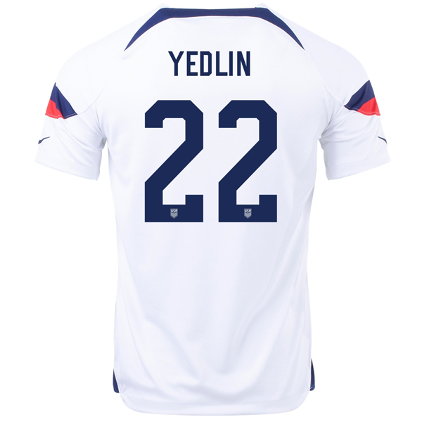 Nike United States Deandre Yedlin Home Jersey 22/23 (White/Loyal Blue)